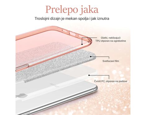 Futrola Crystal Dust - Samsung A145R/A146B Galaxy A14 4G/5G roze.