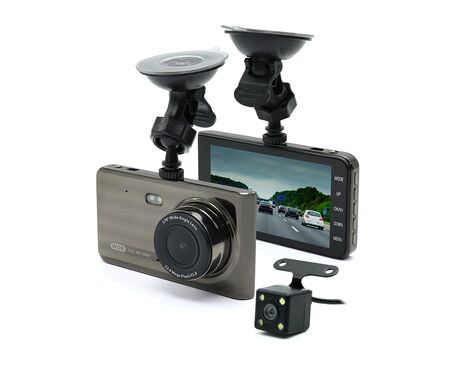 Auto kamera T719TP dual lens crna (MS).