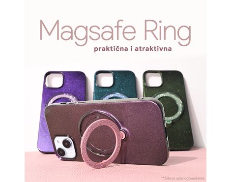 Futrola Magsafe Ring - iPhone 14 roze.