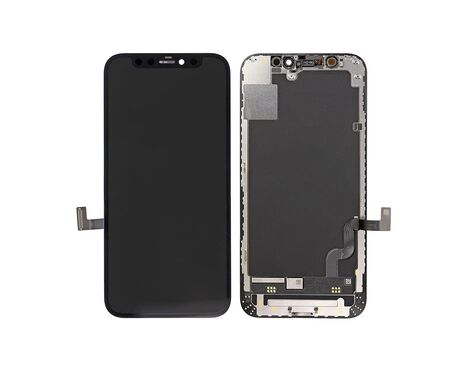 LCD displej (ekran) - iPhone 12 Mini + touchscreen black (crni) (bez touch IC-a) (Original Refurbished).