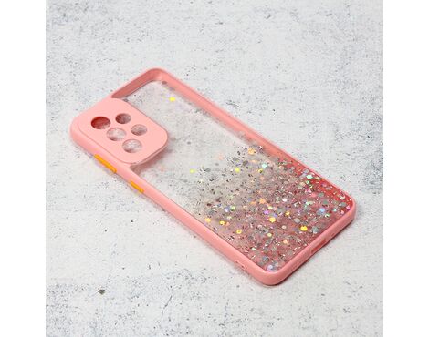 Futrola Frame Glitter - Samsung A336 Galaxy A33 5G roze.