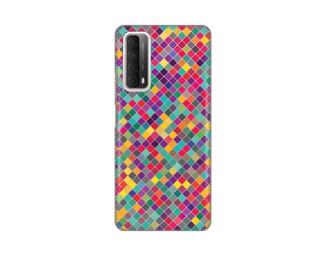 Silikonska futrola PRINT Skin - Huawei P Smart 2021 Colorful cubes.