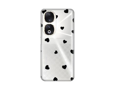 Silikonska futrola PRINT Skin - Huawei Honor 90 Hearts.