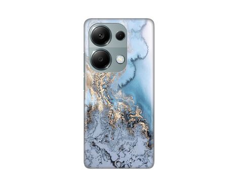 Silikonska futrola PRINT - Xiaomi Redmi Note 13 Pro 4G Blue Gold Marble.