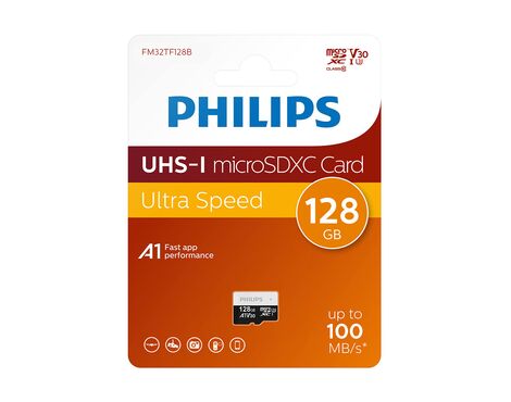 Memorijska kartica PHILIPS Micro SD 128GB V30 ULTRA SPEED (FM32TF128B/93) (MS).