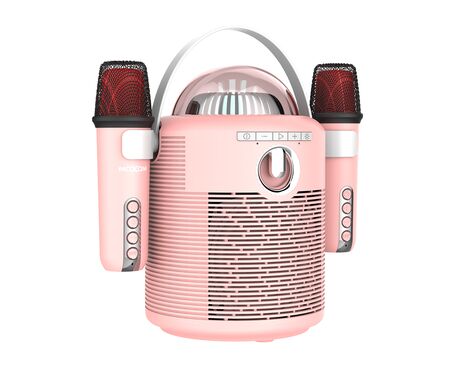 Zvucnik Bluetooth Moxom MX-SK66 sa dva mikrofona pink (MS).