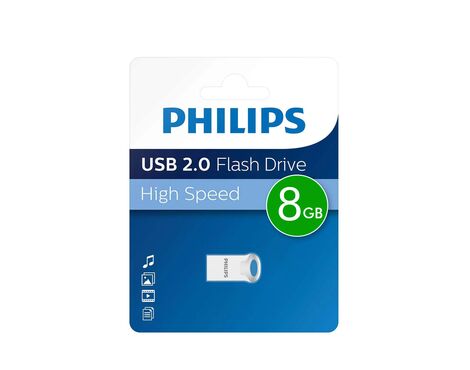 USB flash memorija Philips 2.0 8GB single port ( FM20UA008S/93) (MS).