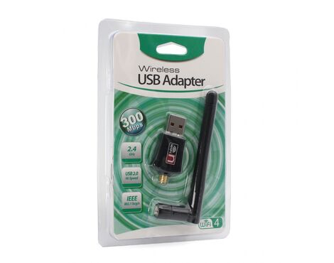 Wireless N adapter sa antenom USB 2.4GHz 5DB 300Mb JWD-U63.