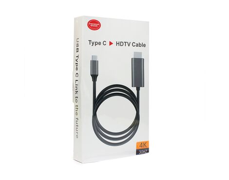 Adapter Type C na HDMI M 4K 30Hz sivi.