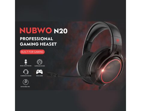 Slusalice Gaming Nubwo N20 3.5mm crne.