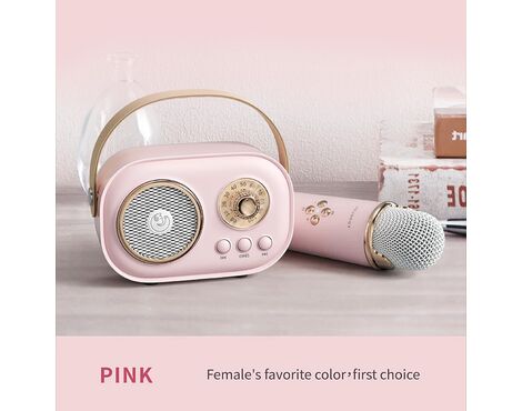 Bluetooth zvucnik c20plus roze.