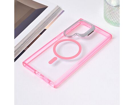 Futrola Magsafe Transparent - Samsung S928B Galaxy S24 Ultra pink.