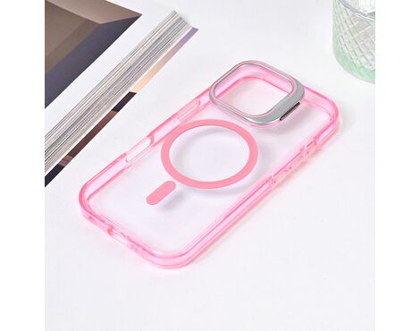 Futrola Magsafe Transparent - iPhone 16 Pro pink.