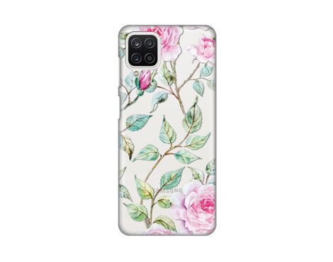 Silikonska futrola PRINT Skin - Samsung A125F Galaxy A12 Gentle Roses Pattern.