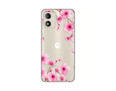 Silikonska futrola PRINT Skin - Motorola Moto E13 Rose flowers.