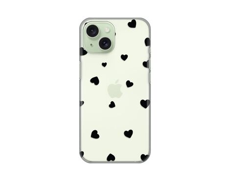 Silikonska futrola PRINT Skin - iPhone 15 Hearts.