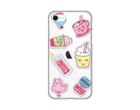 Silikonska futrola PRINT Skin - iPhone 7/8/SE (2020)/SE (2022) Ice cream.