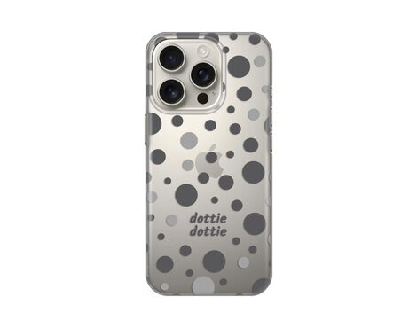 Silikonska futrola PRINT Skin - iPhone 16 Pro Dottie Dottie Gray.