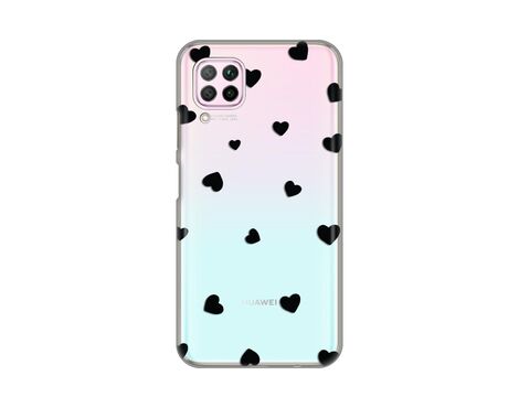 Silikonska futrola PRINT Skin - Huawei P40 Lite/Nova 6 SE Hearts.