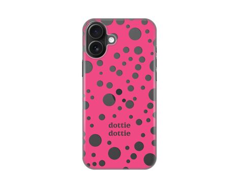 Silikonska futrola PRINT Skin - iPhone 16 Plus Dottie Dottie Pink.