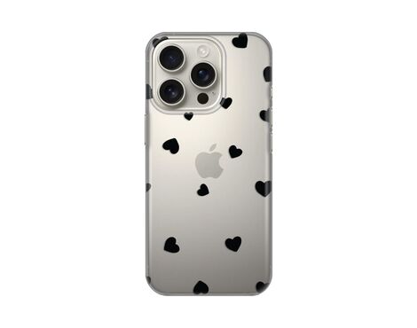 Silikonska futrola PRINT Skin - iPhone 16 Pro Hearts.