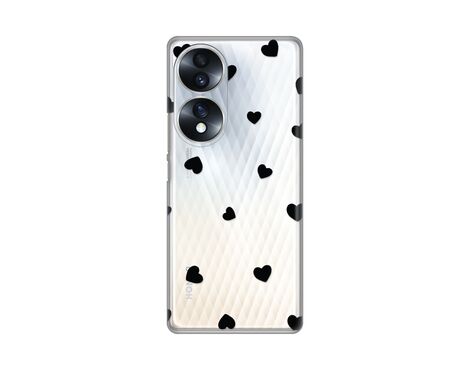 Silikonska futrola PRINT Skin - Huawei Honor 70 Hearts.