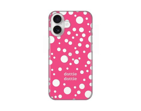 Silikonska futrola PRINT Skin - iPhone 16 Dottie Dottie Pink.