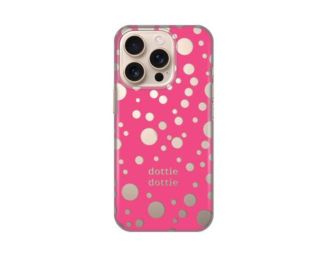 Silikonska futrola PRINT Skin - iPhone 16 Pro Dottie Dottie Pink.