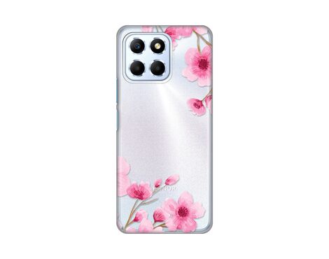 Silikonska futrola PRINT Skin - Huawei Honor X6 Rose flowers.