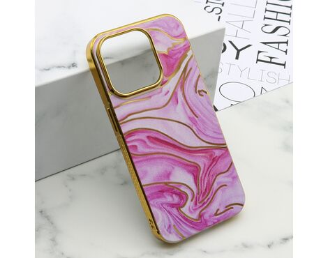 Futrola MARBLE - iPhone 15 Pro (6.1) roze (MS).