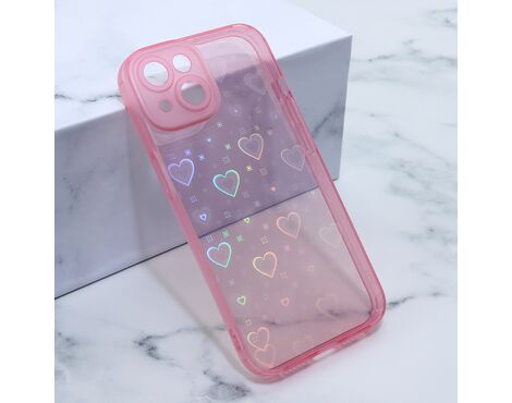 Futrola Heart Color IMD - iPhone 14 roze (MS).