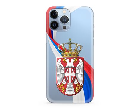 Silikonska futrola ultra tanka (skin) PRINT CLEAR - iPhone 13 Pro Max (6.7) SRB12 (MS).