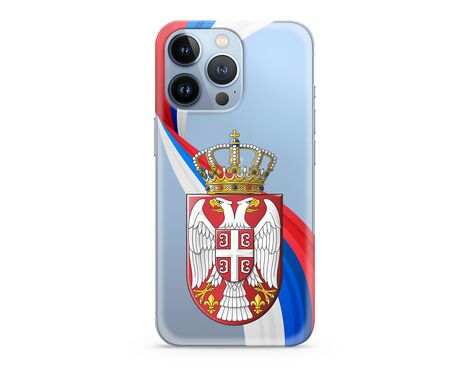 Silikonska futrola ultra tanka (skin) PRINT CLEAR - iPhone 13 Pro (6.1) SRB12 (MS).