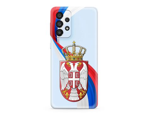 Silikonska futrola ultra tanka (skin) PRINT CLEAR - Samsung A135 Galaxy A13 4G SRB12 (MS).