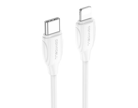 USB data kabl Comicell Superior CO-BX19 Fast 20W 3A Type C na Lightning 1m beli (MS).