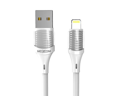 USB data kabl Moxom MX-CB109 3A lightning 1m beli (MS).