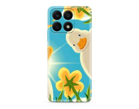 Silikonska futrola ultra tanka (skin) PRINT CLEAR - Huawei Honor X8a ND0350 (MS).