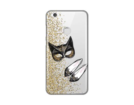 Silikonska futrola PRINT Skin - Huawei Honor 8 Lite/P8 Lite (2017)/P9 Lite (2017) Cat Fashion.