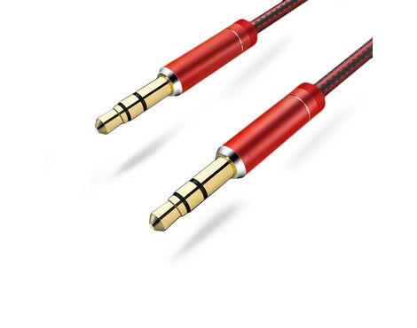 Audio kabl LDNIO LS-Y01 Aux 3.5mm crveni 1m.