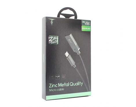 Data kabl T-phox T-L809 Zinc Holly micro USB zlatni 1m.