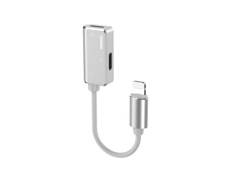 Adapter REMAX - slusalice I punjenje iPhone RL-LA02i beli.