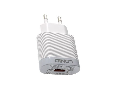 Kucni punjac LDNIO A303Q QC 3.0 5V 3A 18W micro USB beli.