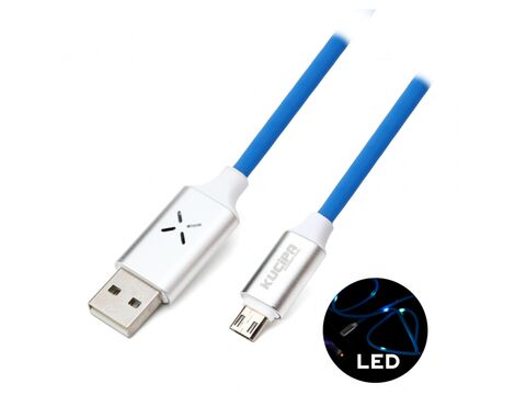 Data kabl KUCIPA K257 micro USB 1m plavi.