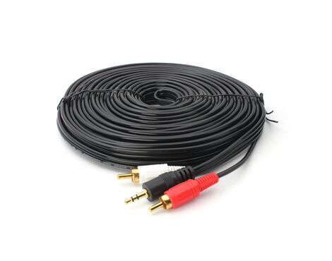 Kabl 2 RCA M na 3.5mm stereo M JWD-AUDIO4 15m DC3.5 na 2RCA.