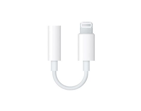 Adapter iPhone lightning na 3.5mm HQ - slusalice beli.