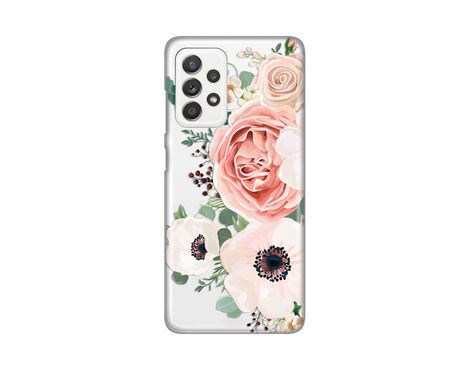 Silikonska futrola PRINT Skin - Samsung A525 Galaxy A52 4G/A526 Galaxy A52 5G/A528B Galaxy A52s 5G Luxury Pink Flowers.