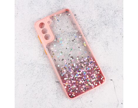 Futrola Frame Glitter - Samsung G996B Galaxy S21 Plus 5G roze.