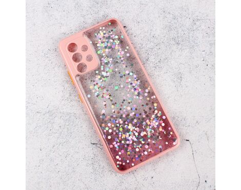 Futrola Frame Glitter - Samsung A325 Galaxy A32 4G (EU) roze.