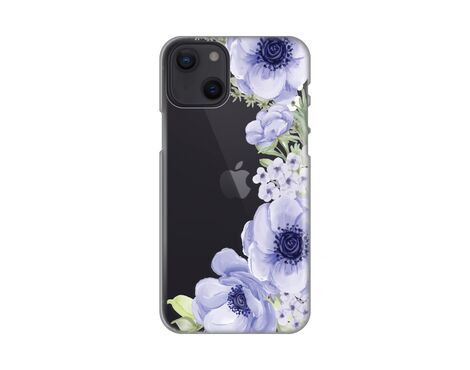 Silikonska futrola PRINT Skin - iPhone 13 Blue Roses.