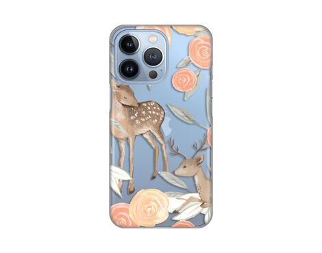 Silikonska futrola PRINT Skin - iPhone 13 Pro Flower Deer.